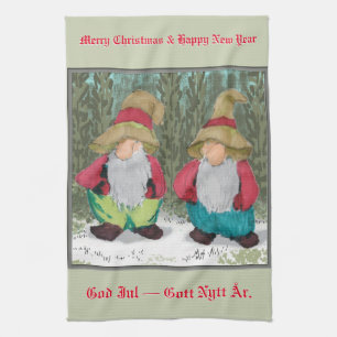 "Tomten" jul Kökshandduk