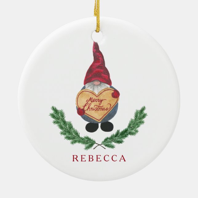Tomten jul Ornament (Baksidan)