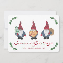 Tomten julfotoport julkort