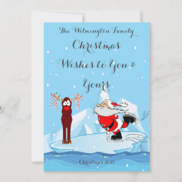 Tomten kan inte skata det platta hälsningskortet kort