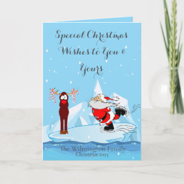 Tomten kan inte skata familjens fotomottjulig julk kort