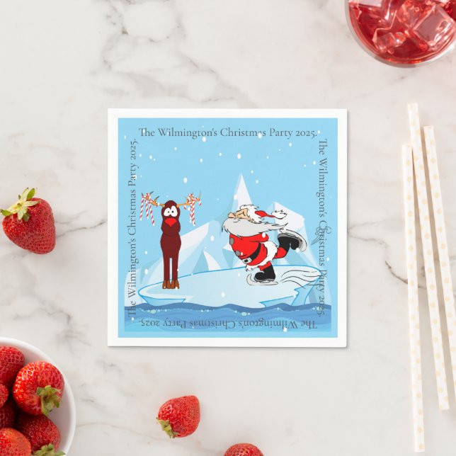 Tomten kan inte skata jul Party Pappersservett (Insitu)