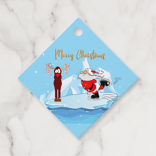 Tomten kan inte skata Märkrn julgåva Gåvor Etiketter (Framsida)