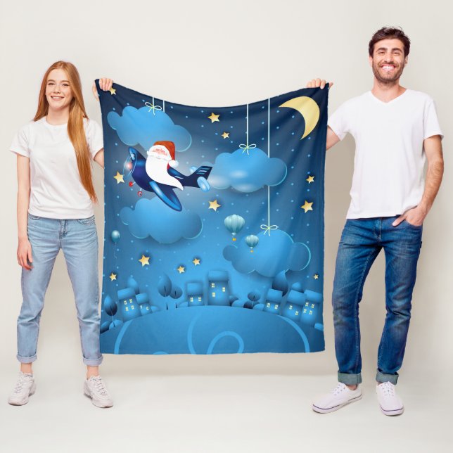 Tomten kommer och Tote Bag Fleecefilt (På plats)