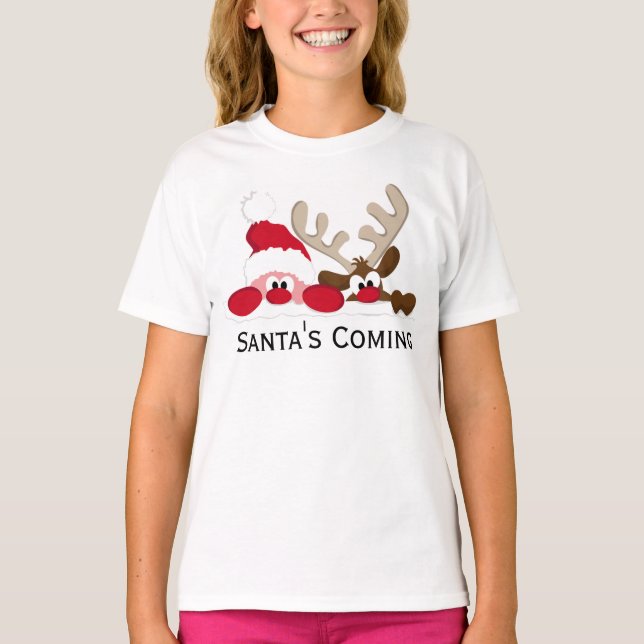 Tomten kommer t shirt (Framsida)
