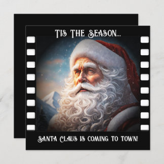Tomten kommer till Town Soon! Kort för hälsning