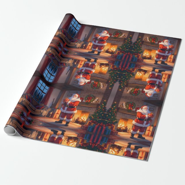 Tomten levererar leksak, renar drar tomten presentpapper (Utrullad)