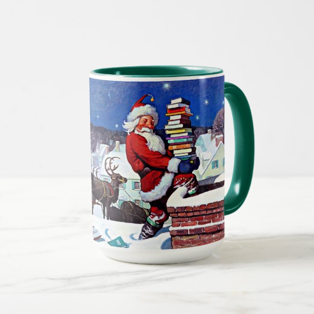 Tomten med Bokar pansarlast Mugg (Framsida höger)