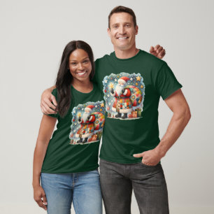 Tomten med julstjärnor. t shirt