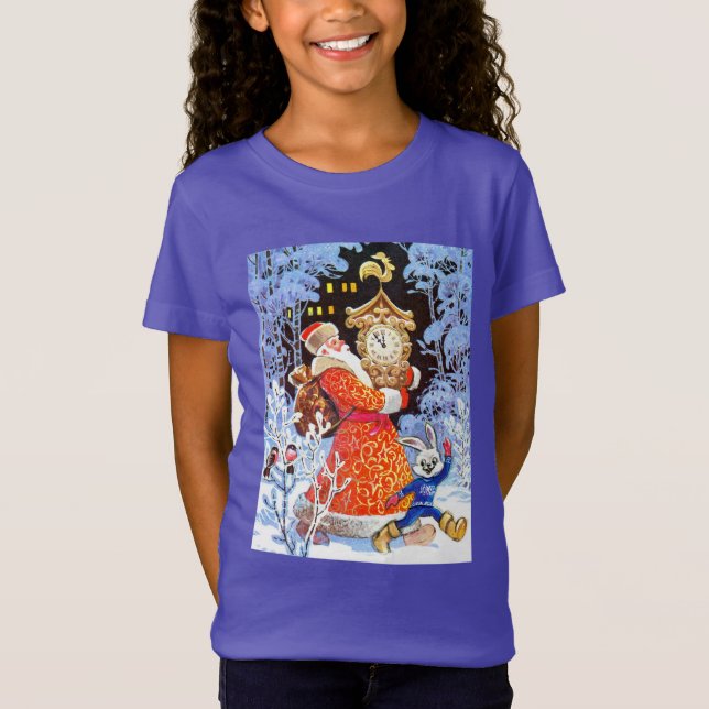 Tomten med klocka t shirt (Framsida)