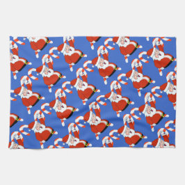 Tomten med Polkagrisar Köksduk Kökshandduk