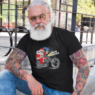 Tomten Motorcykel - jul - Biker Nattrid T Shirt