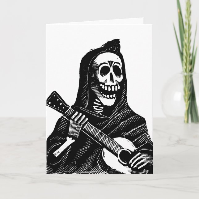 Tomten Muerte (Mexikanska grimregementet) som spel Helgkort (Framsida)