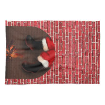 Tomten ner på skorsten