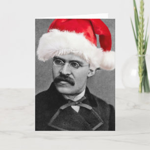 Tomten Nietzsche, roligt julkort Helgkort