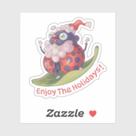 Tomten njut av Helgdagarna-märket Klistermärken