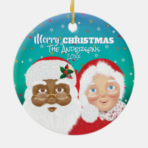 Tomten och Claus Biright Jul Julgransprydnad Keramik