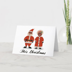 Tomten och Claus-julkortet, Black Santa Helgkort