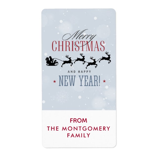 Tomten och hans blomstrande julklapp fraktsedel (Framsidan)