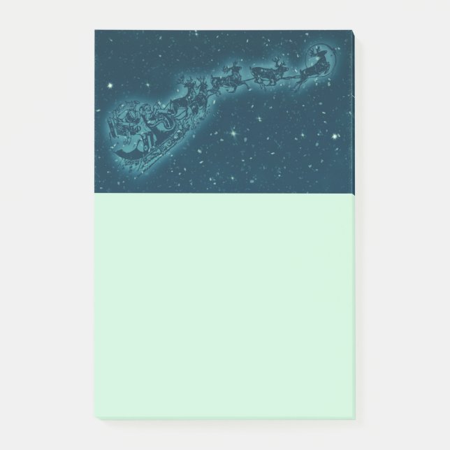 Tomten och hans renar God natt Himlar Post-it Block (Framsida)