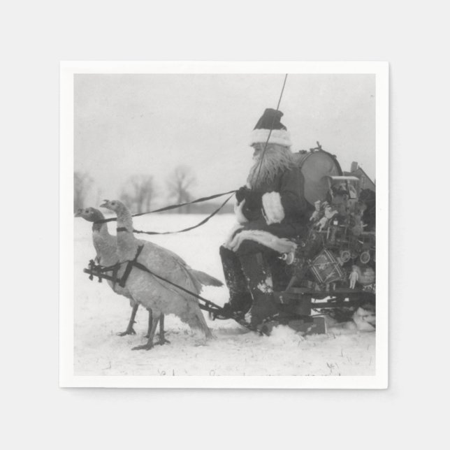 Tomten och hans turkiska rener pappersservett (Framsidan)