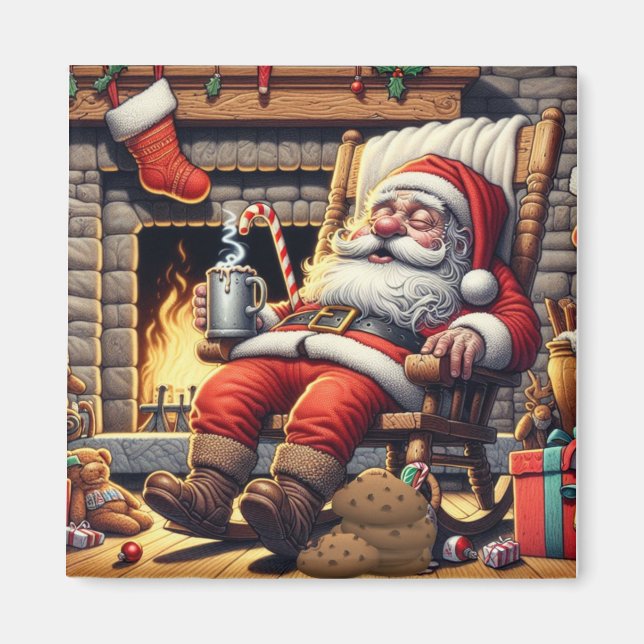 Tomten och jultomten magnet (Framsidan)