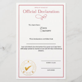 Tomten och Nicelisteförklaring tom