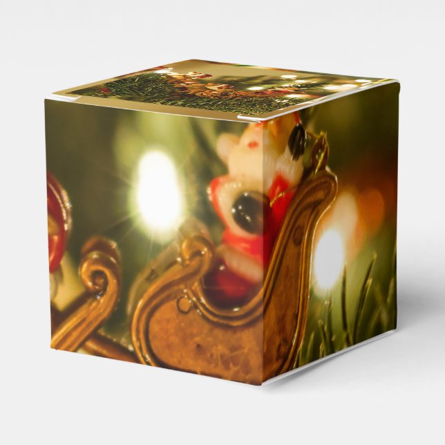 Tomten och renar presentaskar (Framsidan Sidan)