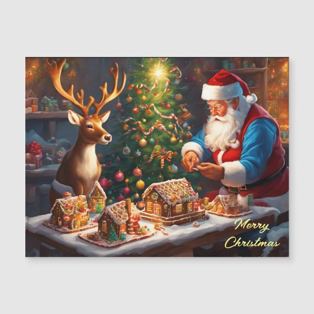 Tomten och renarna gör kryddhus (Framsida)