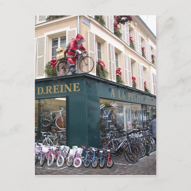 Tomten på Bike julvykort Helg Vykort (Framsida)