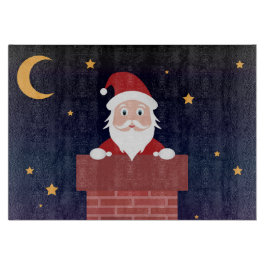 Tomten på Julafton Natten ger gåvor i skorsten