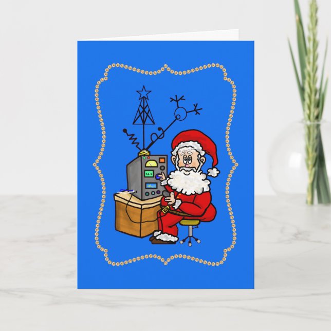 Tomten på sitt Rig-julkort Kort (Framsida)