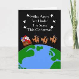 Tomten på Sleigh över Miles-julen Helgkort