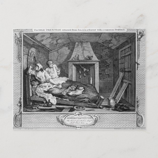 Tomten "Prentice återvände från havet" Vykort (Framsida)