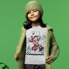 Tomten Running Julafton Humor Helgdag Den vackra j T Shirt