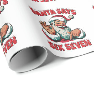 Tomten säger sex sju 6 7 jul tomte jultomten presentpapper