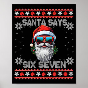 Tomten säger Six Seven 67 Meme Rollig Six Seven Ju Poster