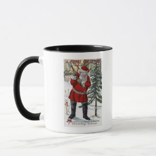 Tomten skärs ned Julgran Mugg