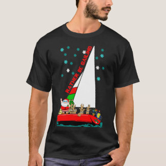 Tomten skulle hellre segla vid julklapp t shirt