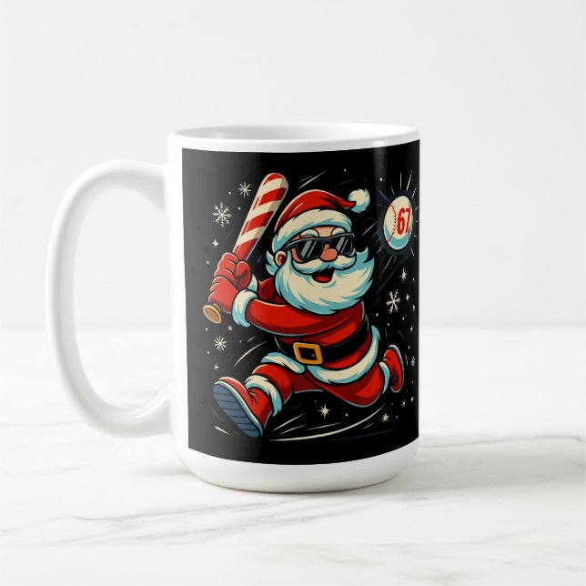 Tomten Slår Till Mot 6-7 Julmemen Kaffemugg (Vänster)