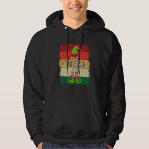 Tomten som dricker kaffe Matchande grupp julfest Hoodie