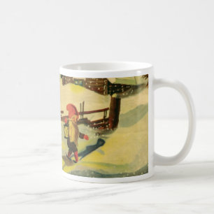 Tomten som håller ögonen på lantgården kaffemugg