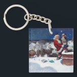 Tomten som levererar bokar pansarlast av N.C. Wyet<br><div class="desc">N.C. Wyeth berömd-målning av Santa som levererar en pansrat av bokar vid jul</div>