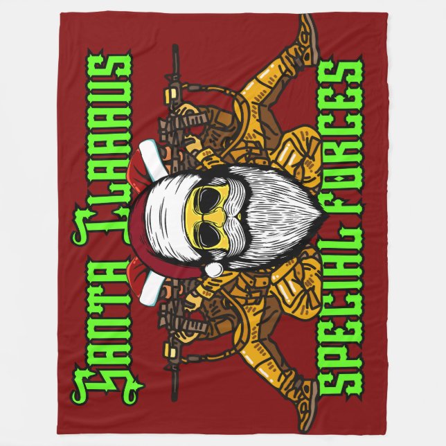 Tomten, speciella styrkor, armé fleecefilt (Framsidan)