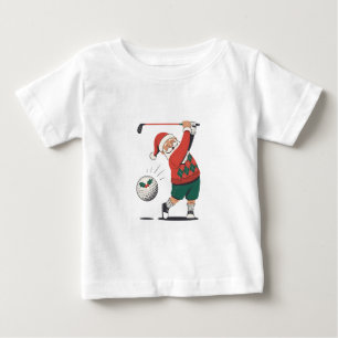Tomten spelar Golf-julspelaren Golfer T Shirt