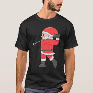 Tomten spelar Golf-julsport X-Mas Pajama Pa T Shirt