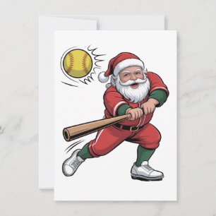 Tomten spelar Softball-julspelarsport Inbjudningar
