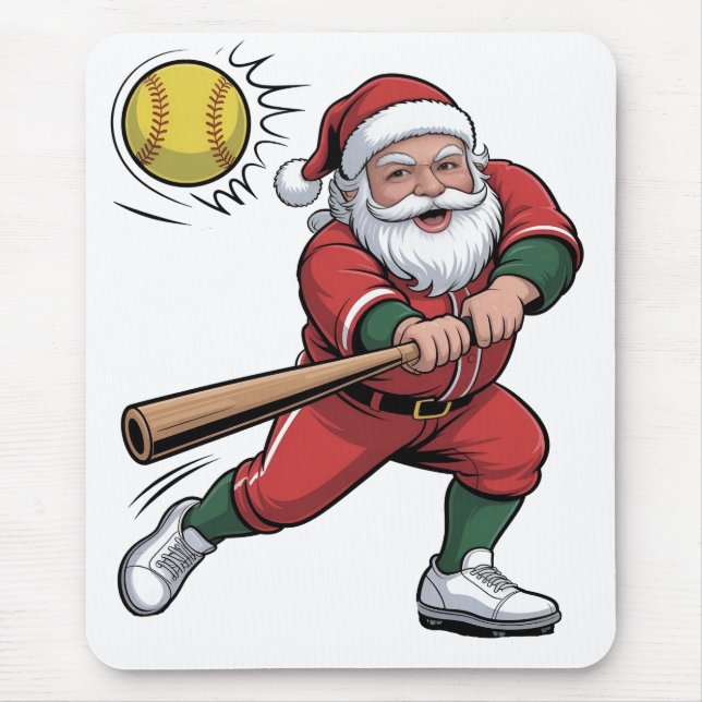 Tomten spelar Softball-julspelarsport Musmatta (Framsidan)