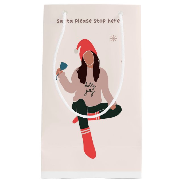 Tomten, stanna här, Helgdag Gift Bag (Framsidan)