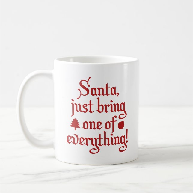 Tomten, ta med en av allt! Kaffe Mugg (Vänster)
